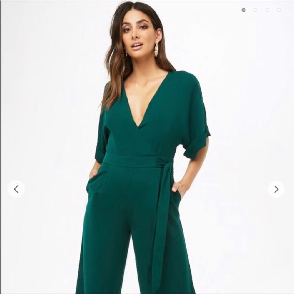 Forever 21 Emerald Romper